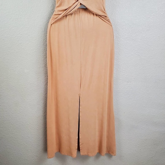 Asos Twist Front Midi Slit Knit Shirt Dress - Picture 4 of 11